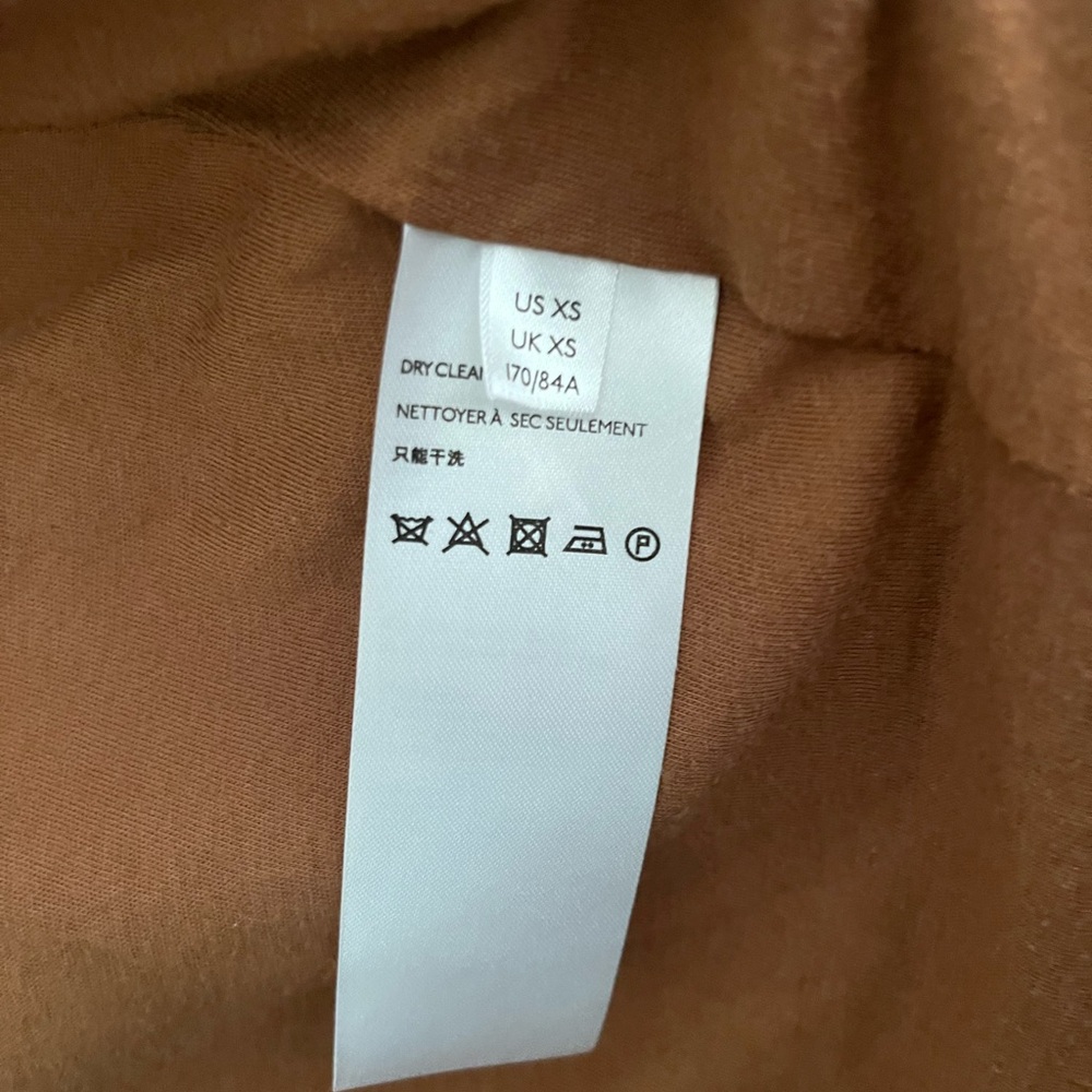 Anthropologie camel brown Sascha asymmetrical jacket - Picture 5 of 7